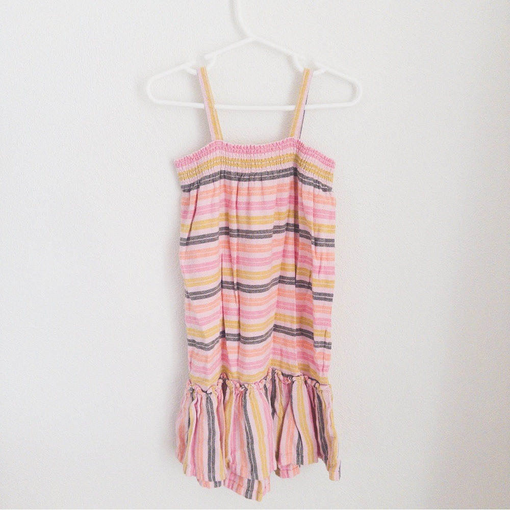 Striped Pink and Yellow Sundress